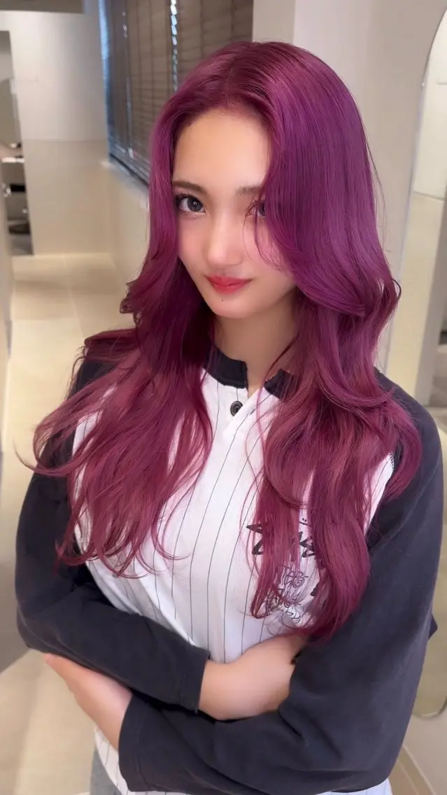 ロング ヘアカラー トリートメント ヘアセット 🎀愛されモテヘア♡ 梅澤夏基🎀のヘアスタイル