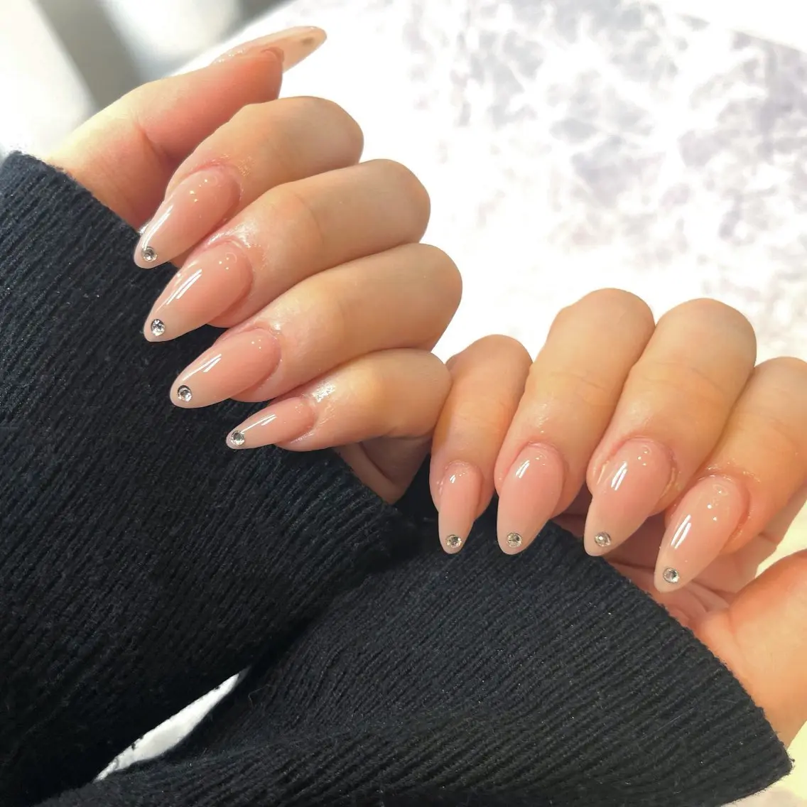 ネイル シンプルネイル 🧁fein. nana🩵のネイルデザイン