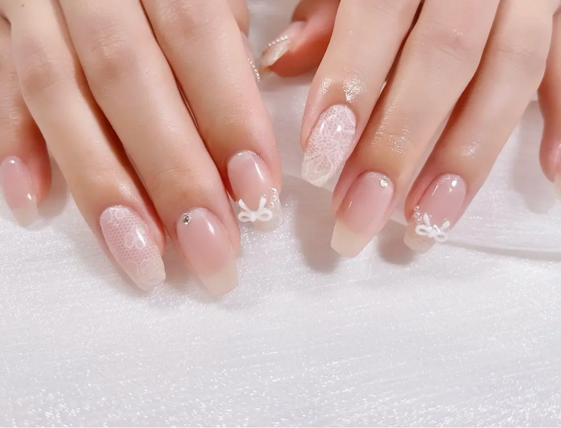 ネイル レース 持ち込み Riry.S°＊ knailのネイルデザイン