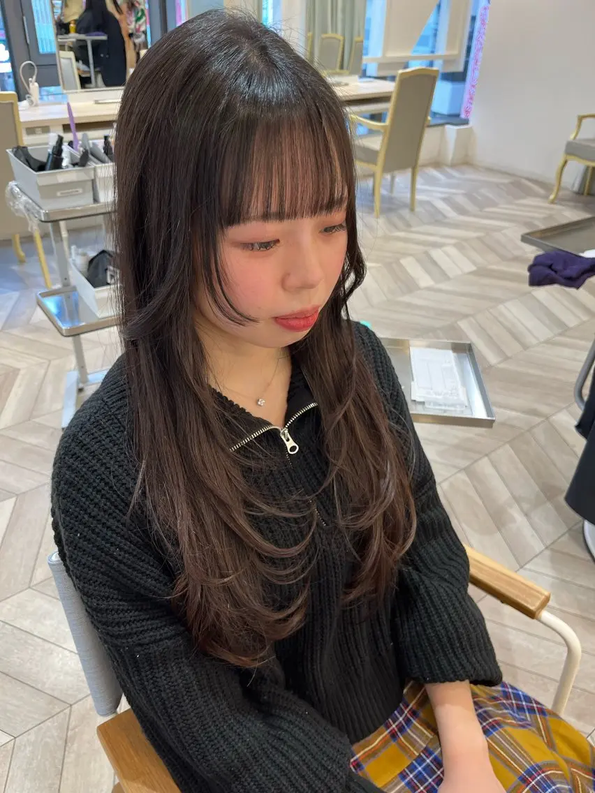 セミロング レイヤーカット レイヤー⭐️カラー ⭐️平川雅史のヘアスタイル