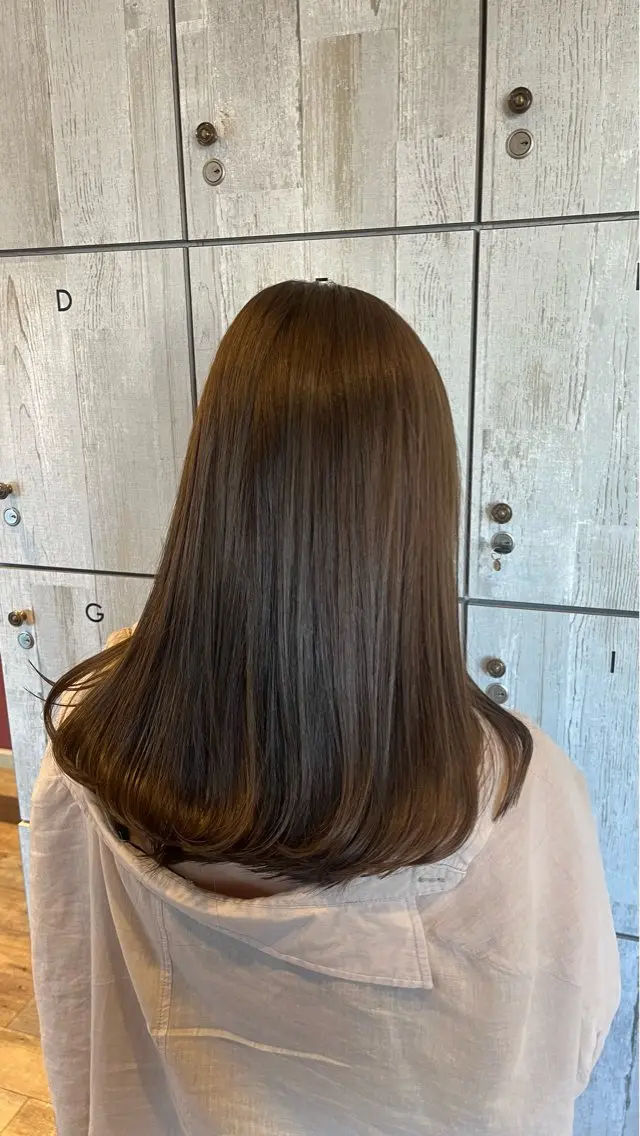 ロング カラー 髪質改善 レイヤーカット トリートメント 透明感カラー/ くびれヘア/ユウユのヘアスタイル