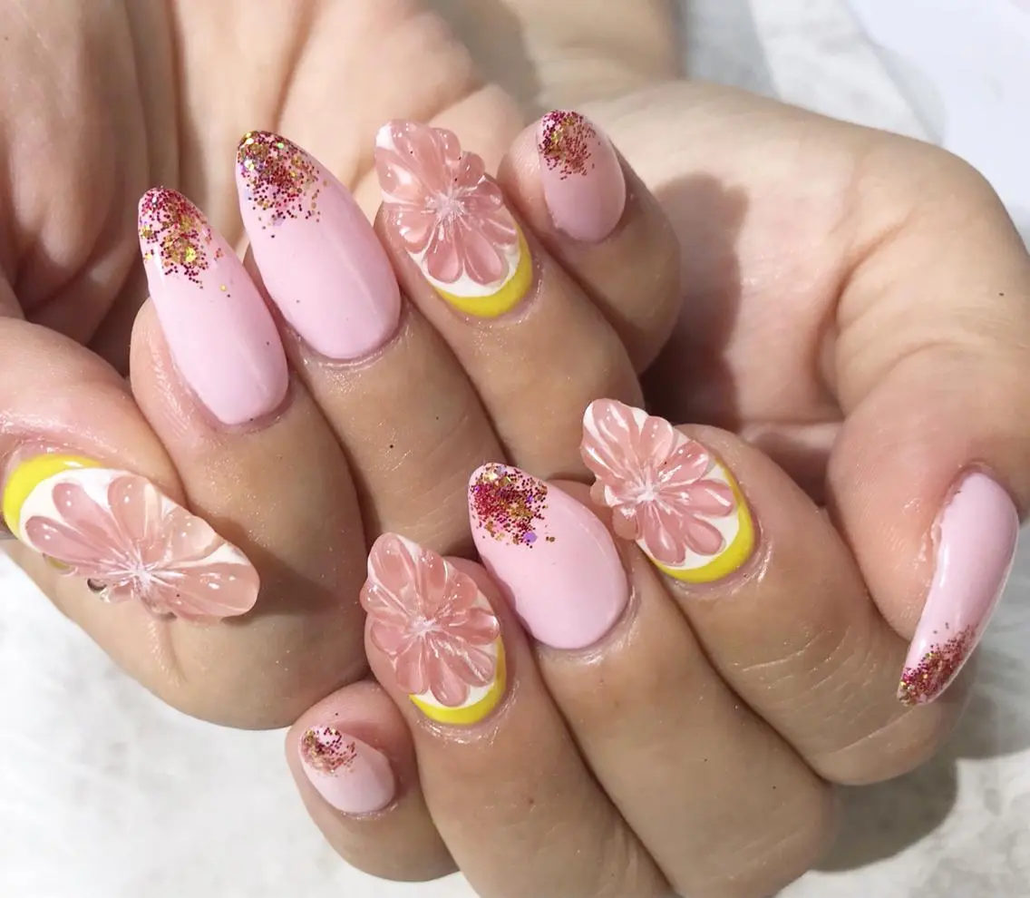 ネイル フットネイル ニュアンスネイル シンプルネイル 春ネイル 夏ネイル nail fufla ♡yamane♡のネイルデザイン