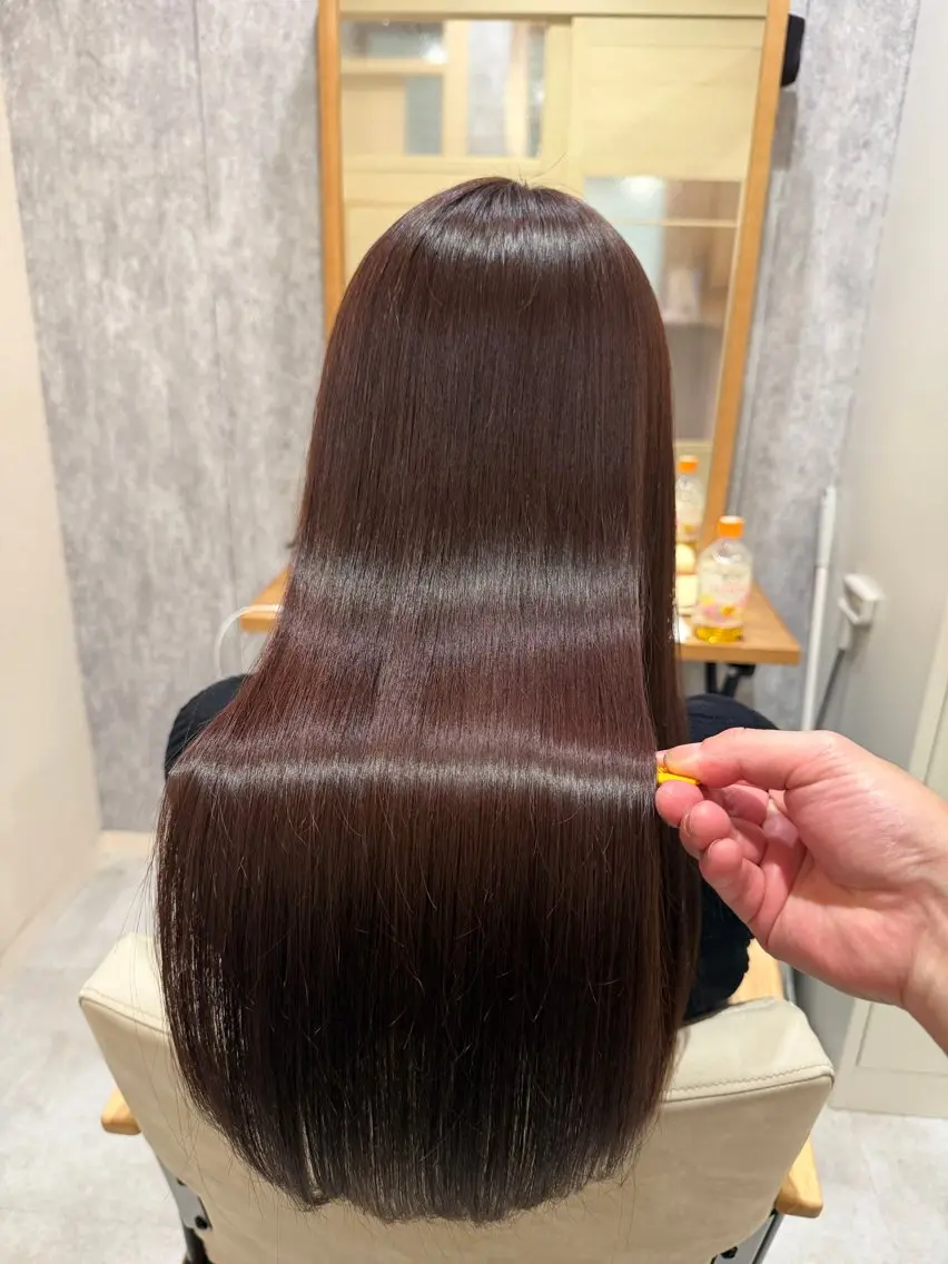 ロング カラー 髪質改善 艶髪🔵ﾌｾﾅｵﾔのヘアスタイル