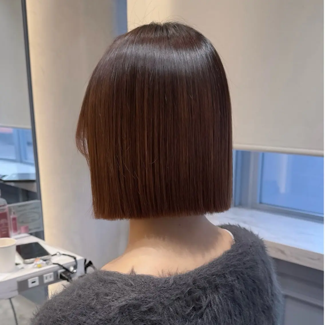 ショート カット 縮毛矯正 トリートメント 🩶sayumi🩶 ボブ/美髪矯正/柏のヘアスタイル