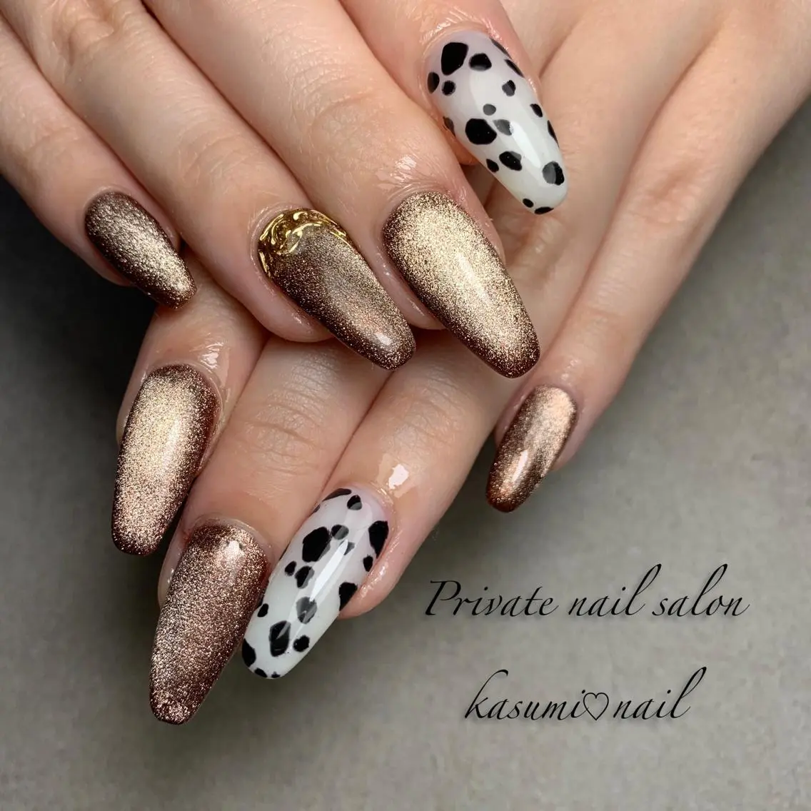 ネイル マグネットネイル ミラーネイル ニュアンスネイル 冬ネイル KASUMI♡ Nailのネイルデザイン