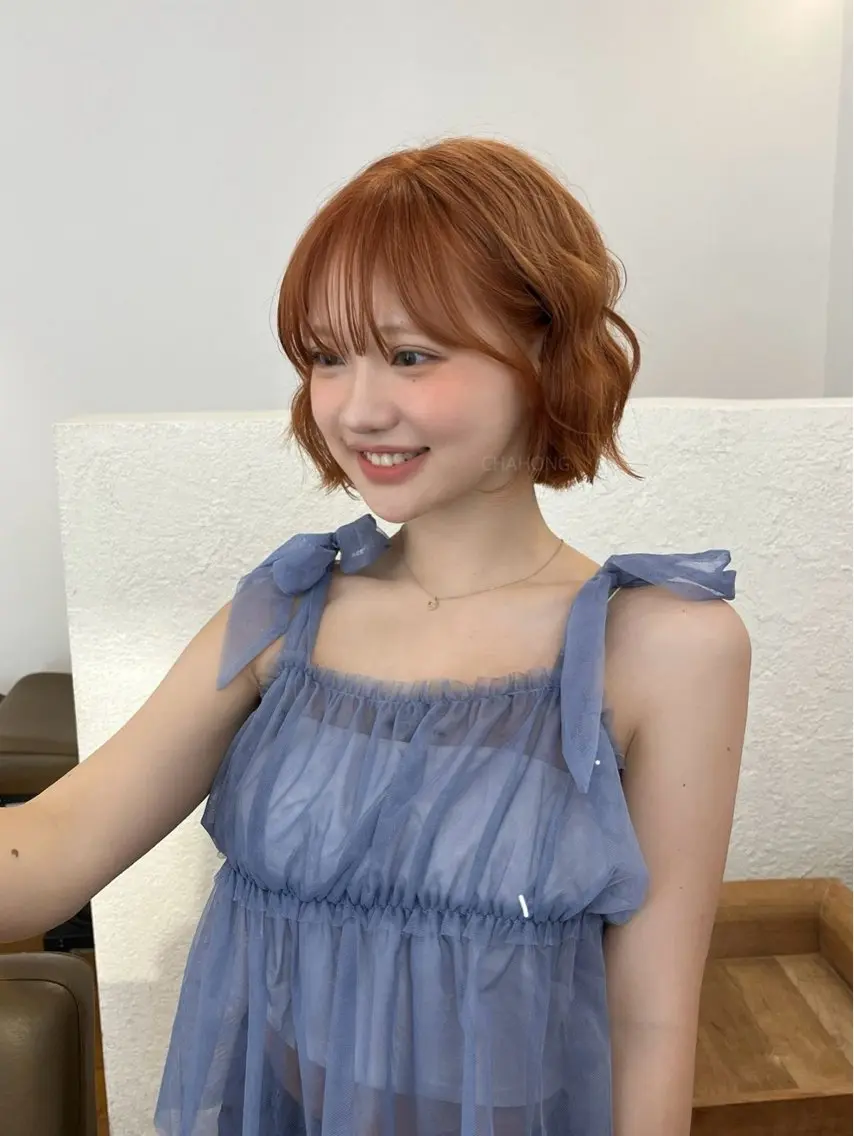 カラー ヘアカラー 岡田 舞綺のヘアスタイル