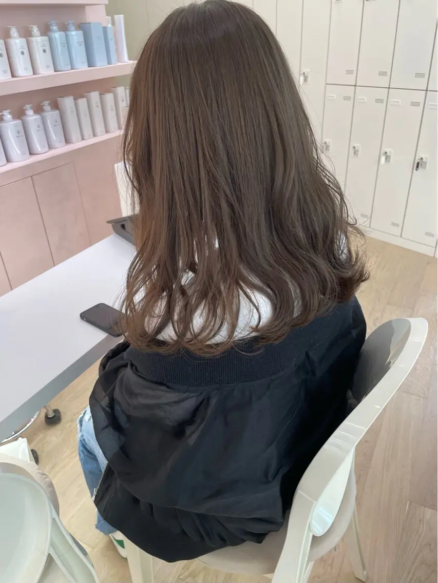 ロング カラー ParveMix🍀 藤原愛未のヘアスタイル