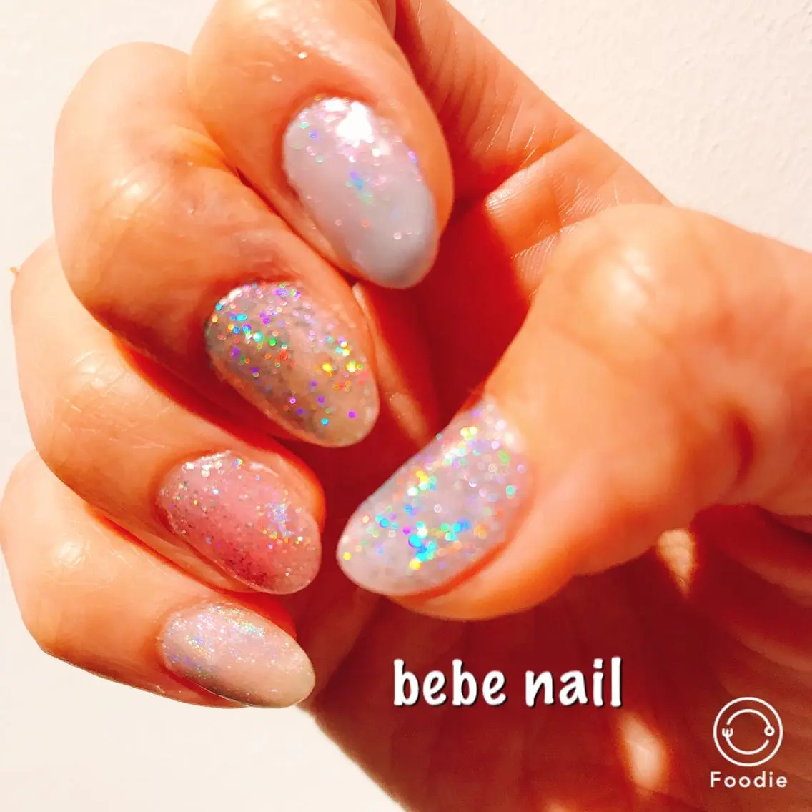 ネイル ジェルネイル キラキラネイル ミラーネイル パラジェル Ann nailのネイルデザイン