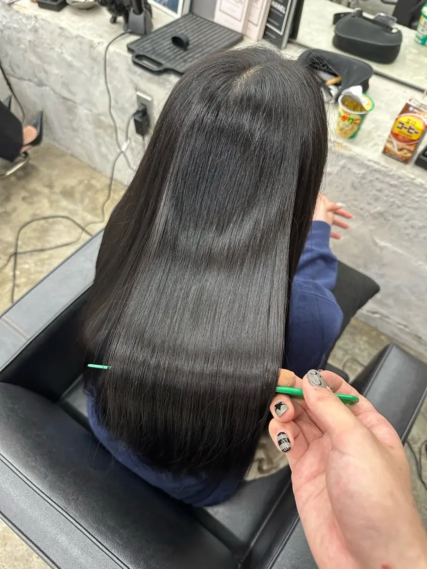ロング カラー ブラウンカラー 髪質改善 ヘアカラー 🪐LANDS🪐 福垣 海也のヘアスタイル