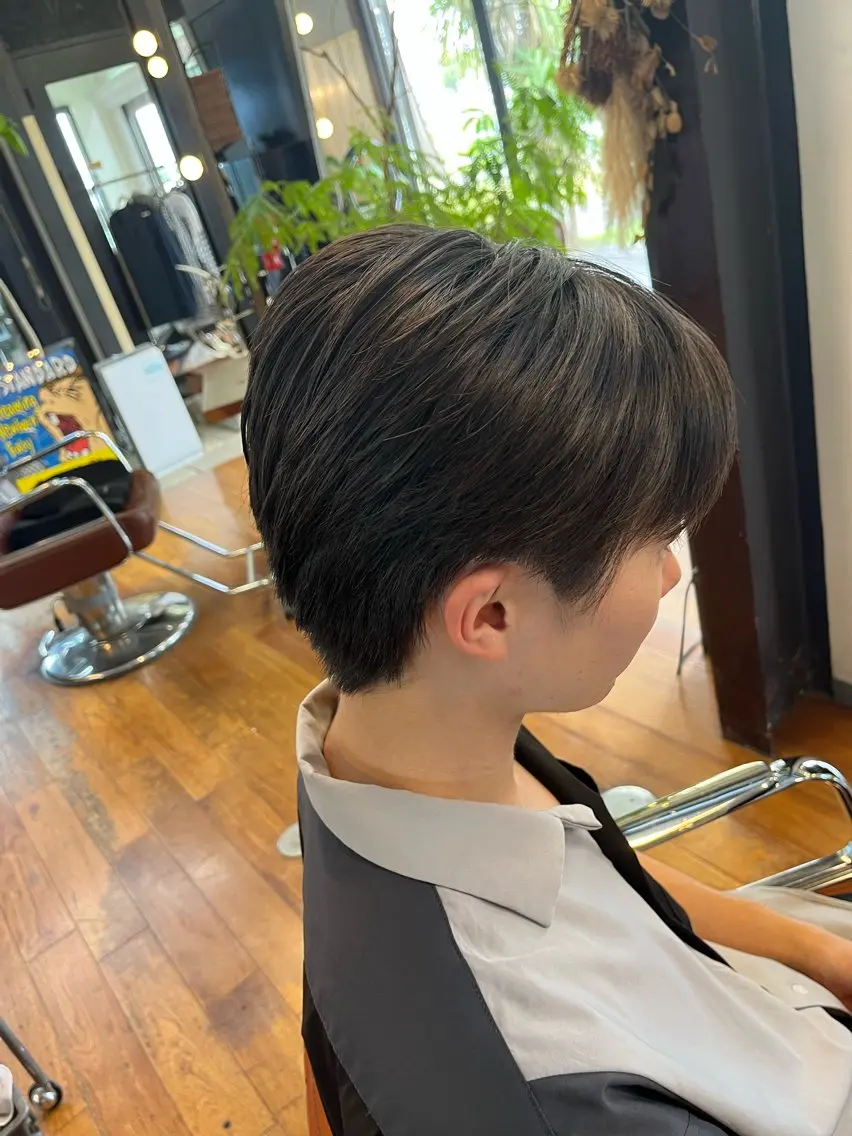 ショート メンズ センターパート メンズ韓国風 韓国風ヘア NAGONSTYLE 高塩知輝のヘアスタイル