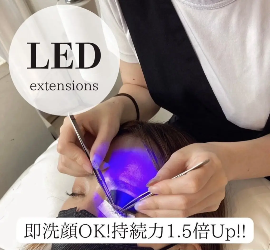 《持続1.5倍‼️》最新LEDマツエク80本（オフ込み） 💎フラットラッシュエクステの写真