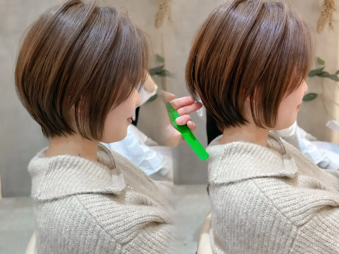 ショート カラー カット ヘアカラー トリートメント ボブ/ショート/ 縮毛矯正⚜️工藤昴のヘアスタイル