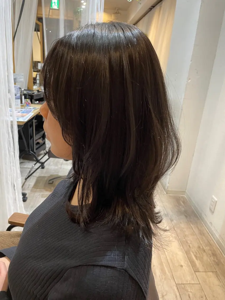 ミディアム ウルフカット re; みおのヘアスタイル