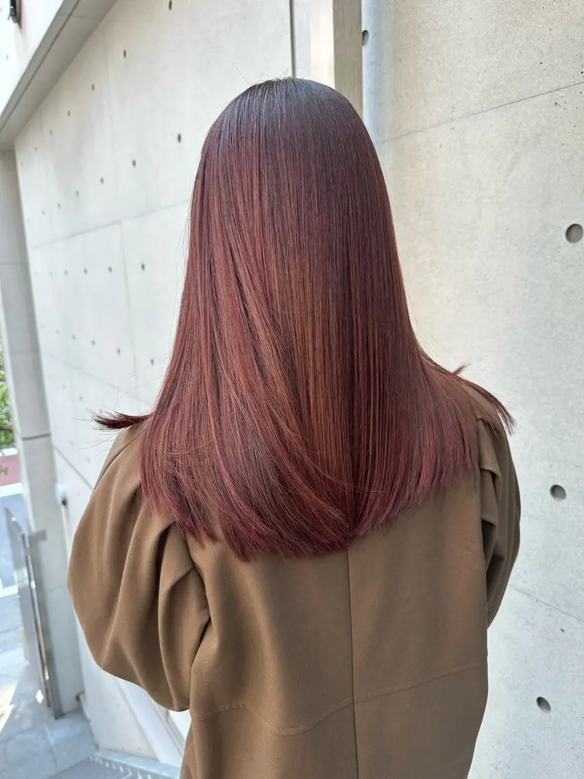 セミロング カラー MAI/髪質改善/ 幹細胞トリートメントのヘアスタイル