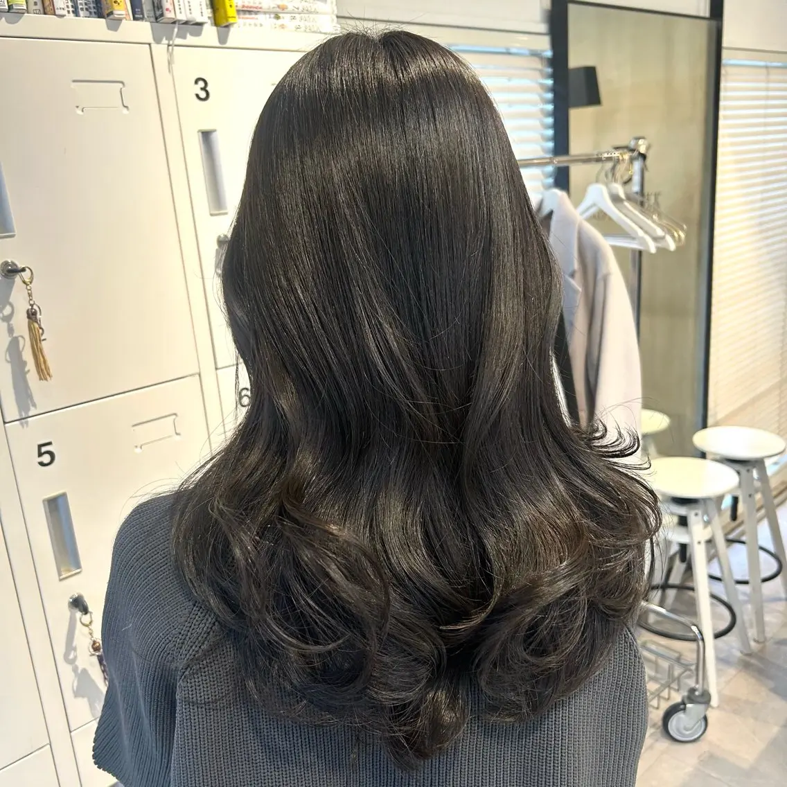 ロング カラー カット ヘアカラー 安福 椎南のヘアスタイル