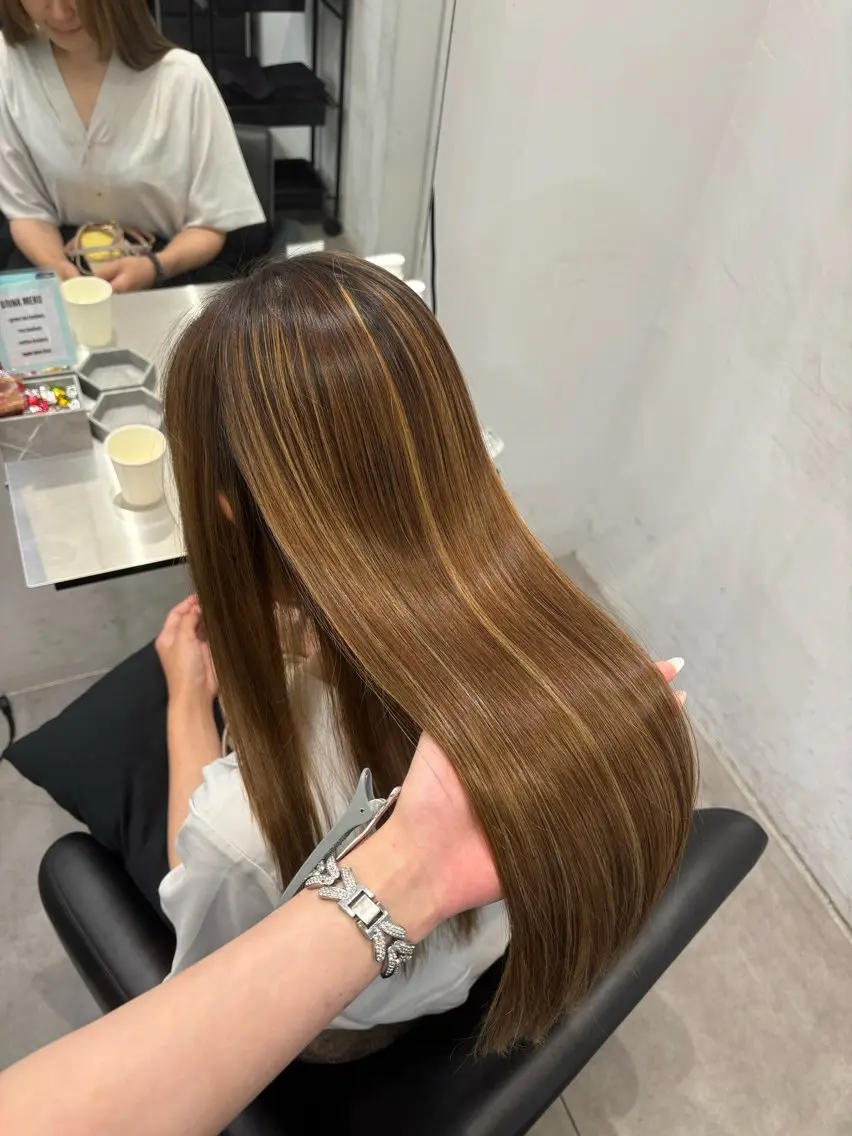 ロング 縮毛矯正 Core かんなのヘアスタイル