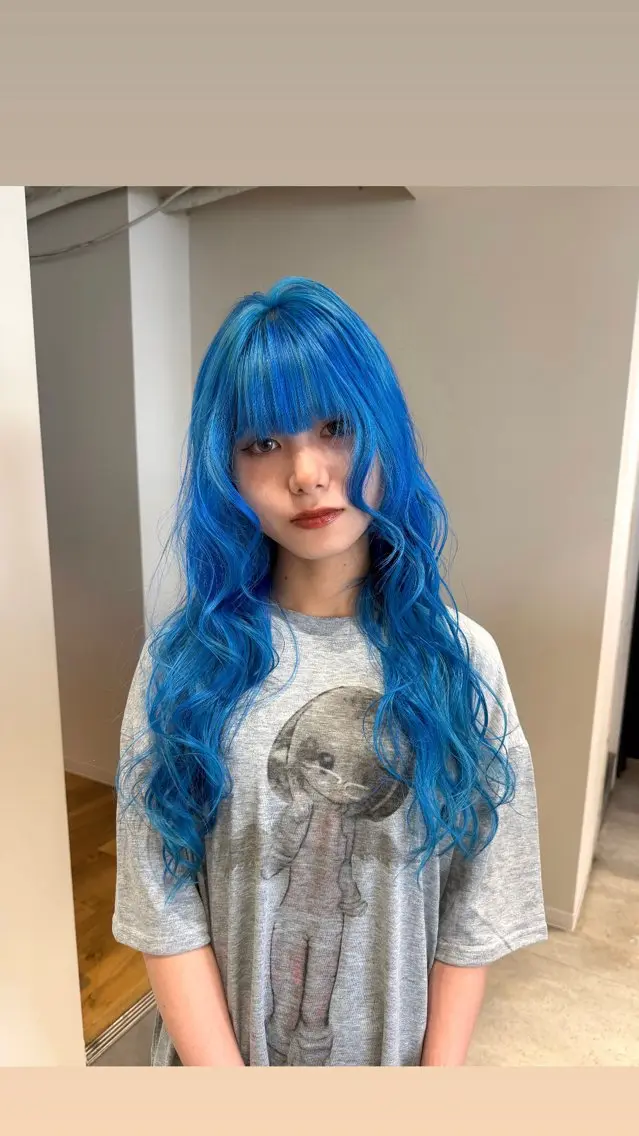 ロング カラー ブリーチ ケアブリーチ ニュアンスパーマ /ボブパーマriseのヘアスタイル