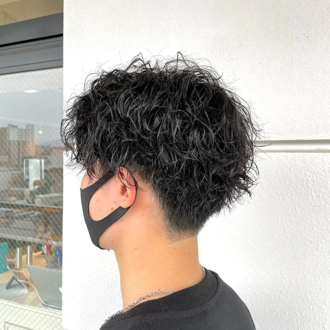 パーマ メンズ カット パーマ トリートメント 西村れい/Blue/ 髪質改善/縮毛矯正のヘアスタイル