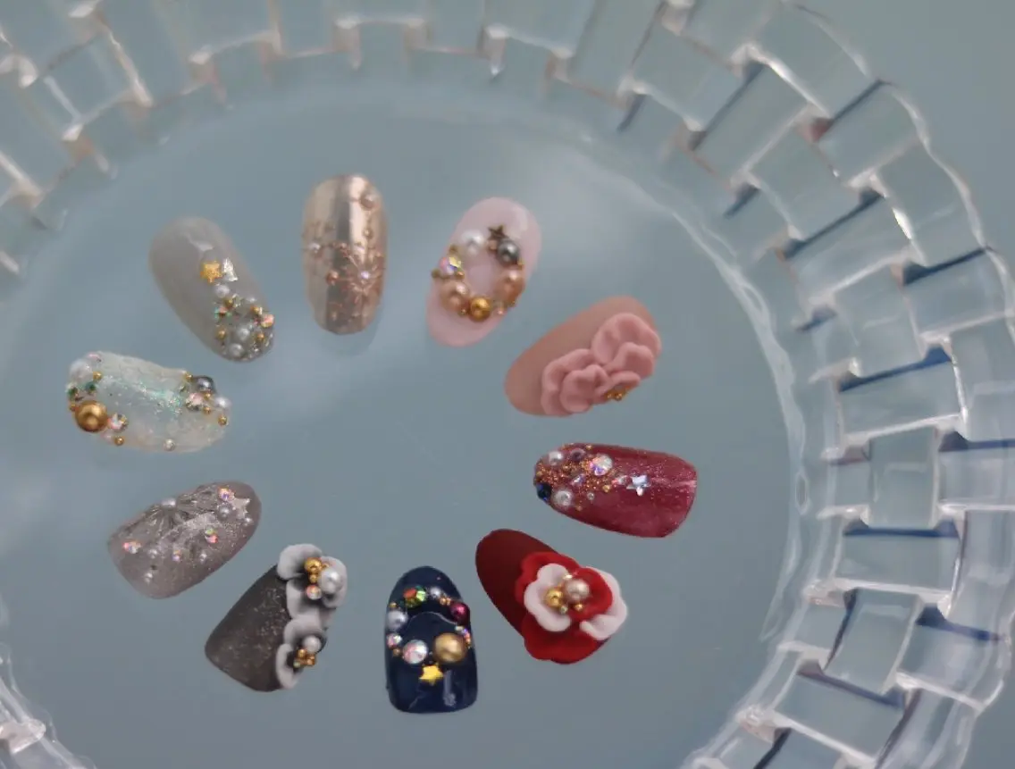 ネイル 冬ネイル クリスマス Nail Atelier B.のネイルデザイン