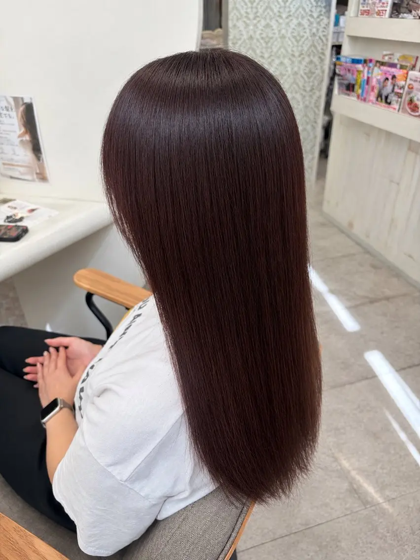 ロング カラー ヘアカラー 志村 梨帆のヘアスタイル
