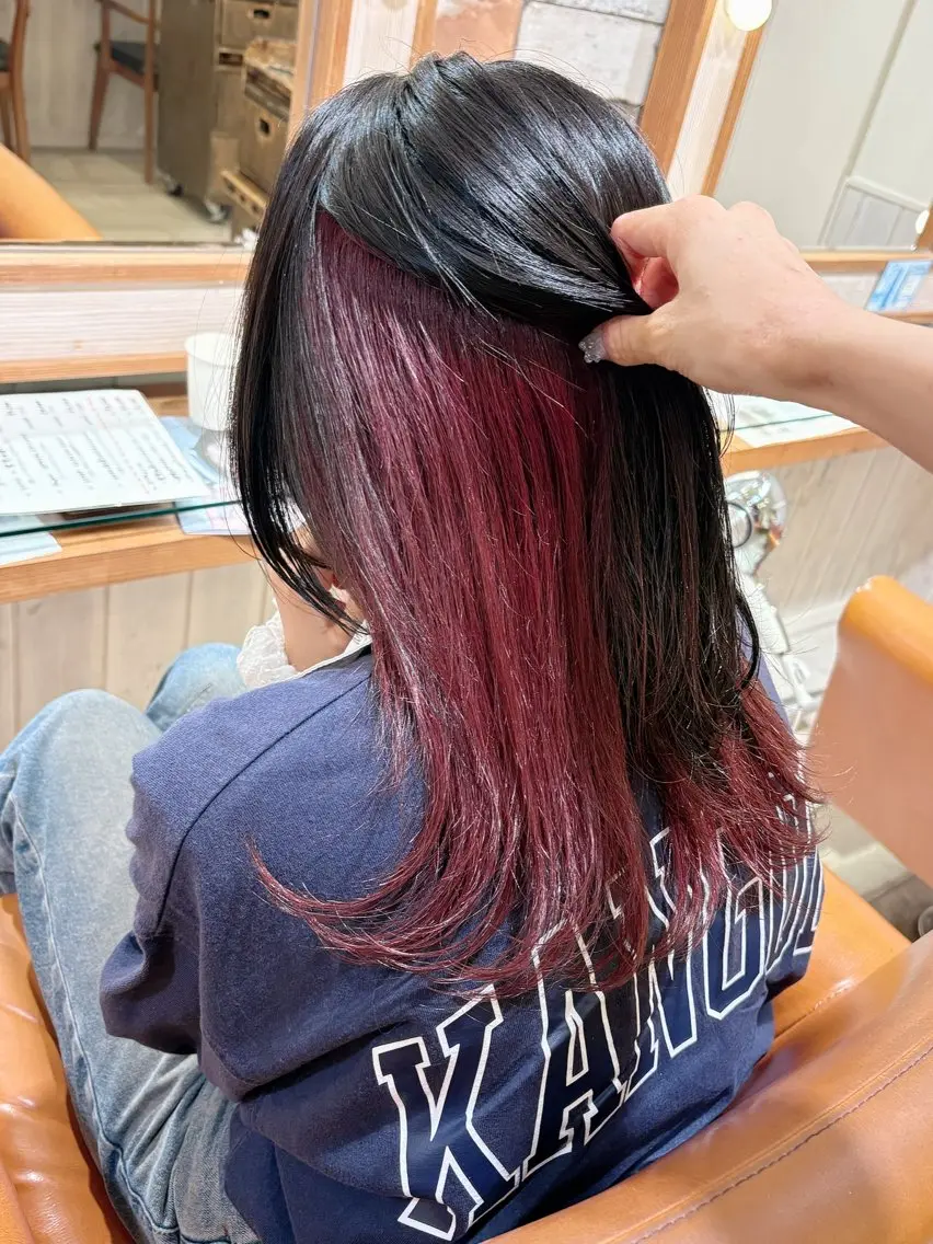 ミディアム ヘアカラー 🌸小島友梨香🌸 ブリーチカラーのヘアスタイル