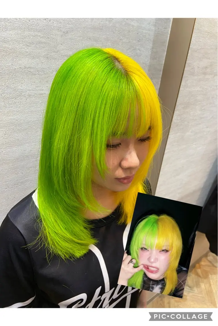 セミロング ヘアカラー newiネウィ _naoのヘアスタイル