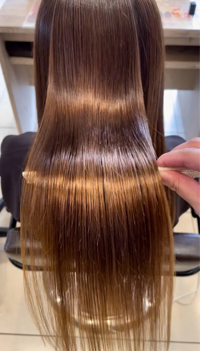 ロング 柳元 蘭夢のヘアスタイル