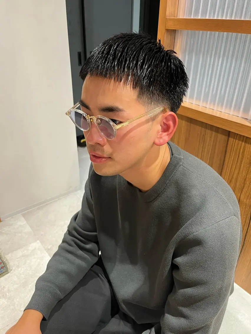 ショート メンズ 刈り上げ カット トリートメント 【代表】 辻龍樹のヘアスタイル