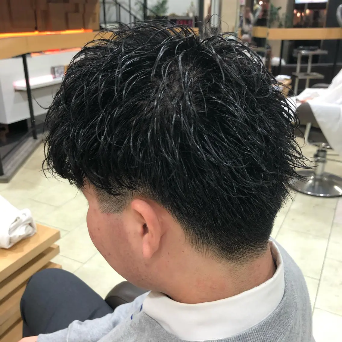 パーマ メンズ カット パーマ ヘアセット メンズ特化 古賀陸斗のヘアスタイル