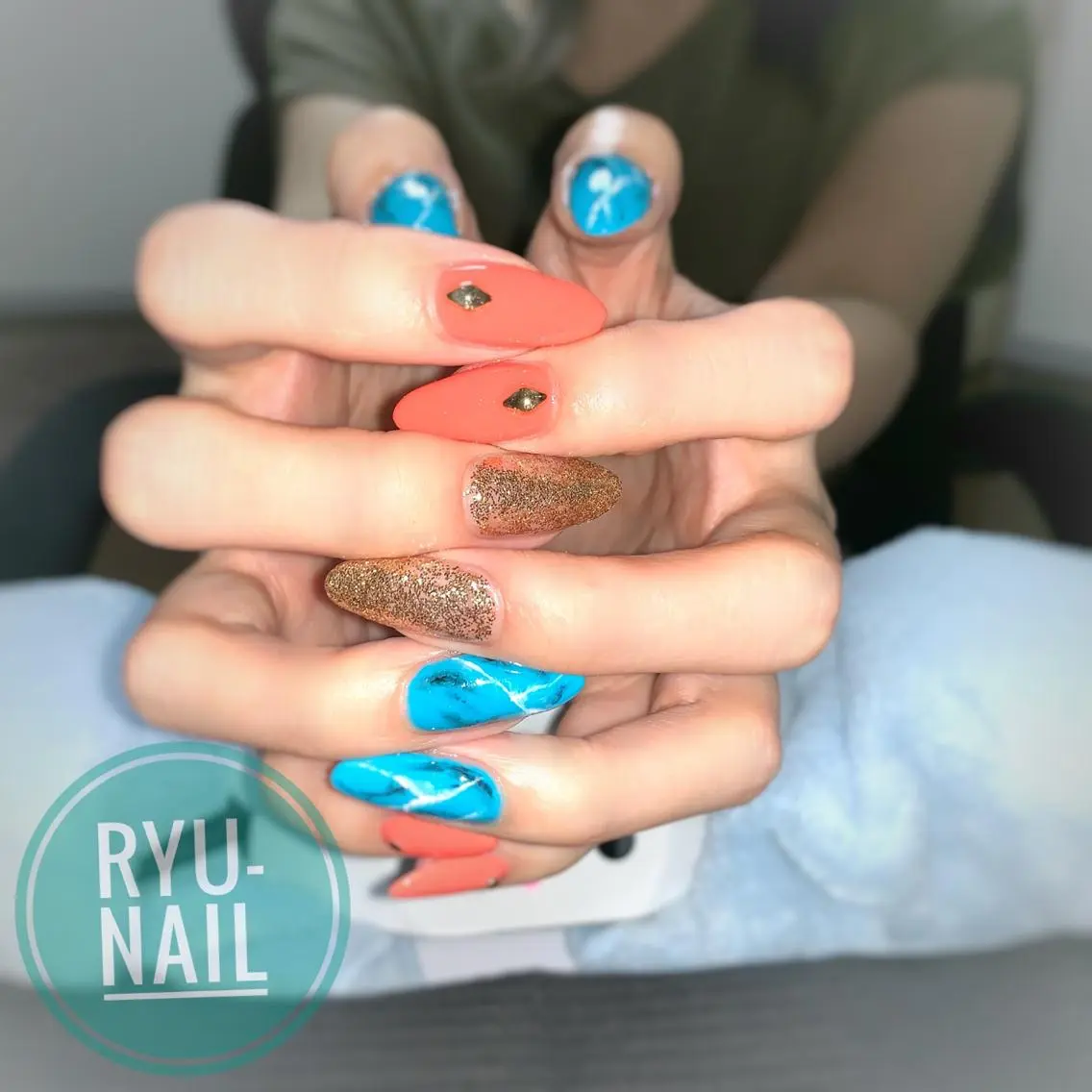 ネイル ハンドネイル Ryu-nail 對馬　琴美のネイルデザイン