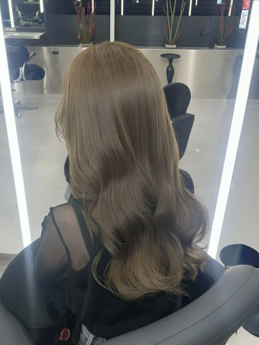 ロング カラー ヘアカラー 心斎橋/ブリーチなし 髪質改善/レイヤーのヘアスタイル