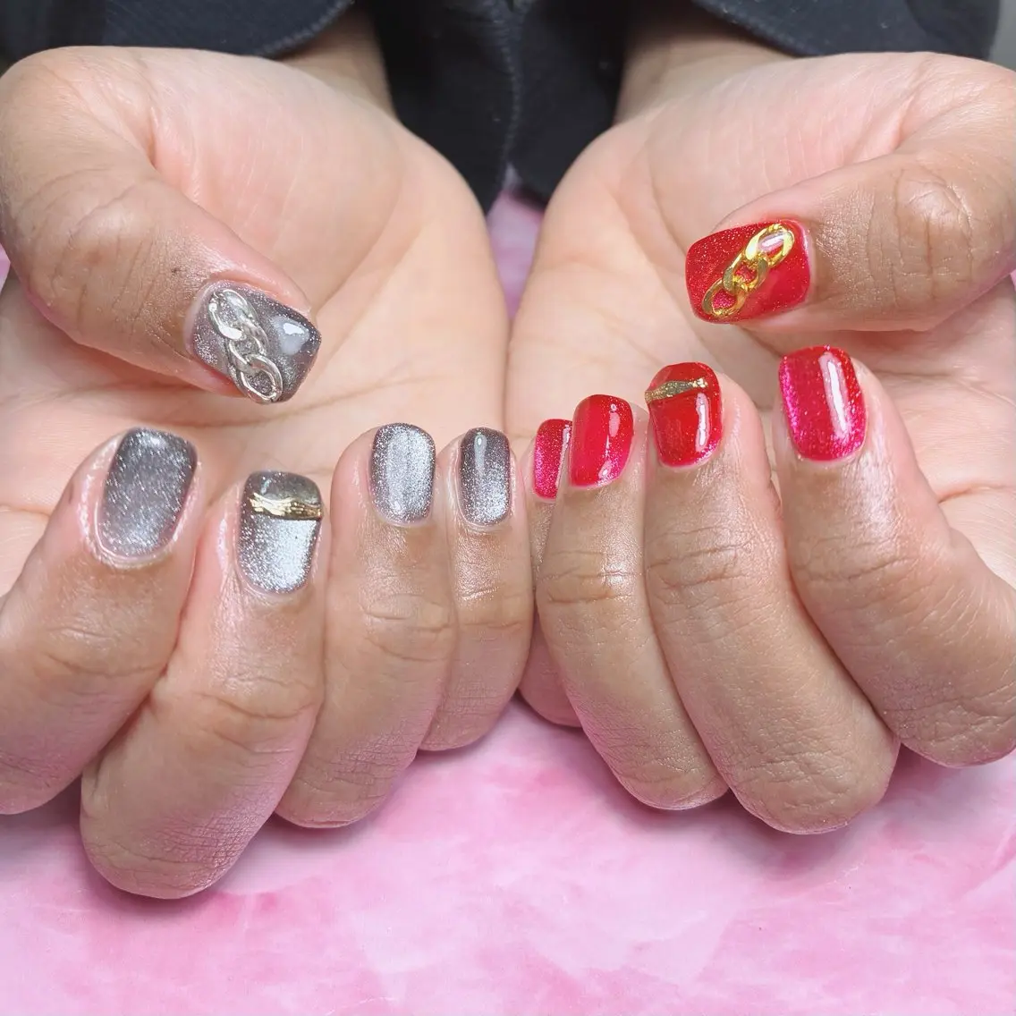 ミディアム hs nail salonのネイルデザイン