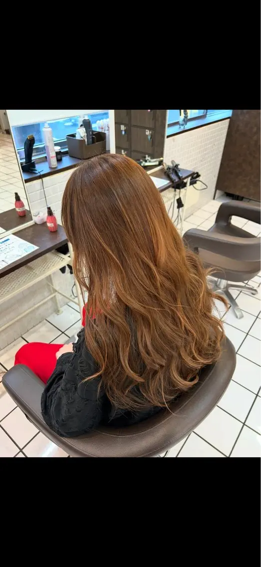 ロング カラー ヘアアレンジ カラー/ブリーチ モデル募集⭐️龍侑のヘアスタイル