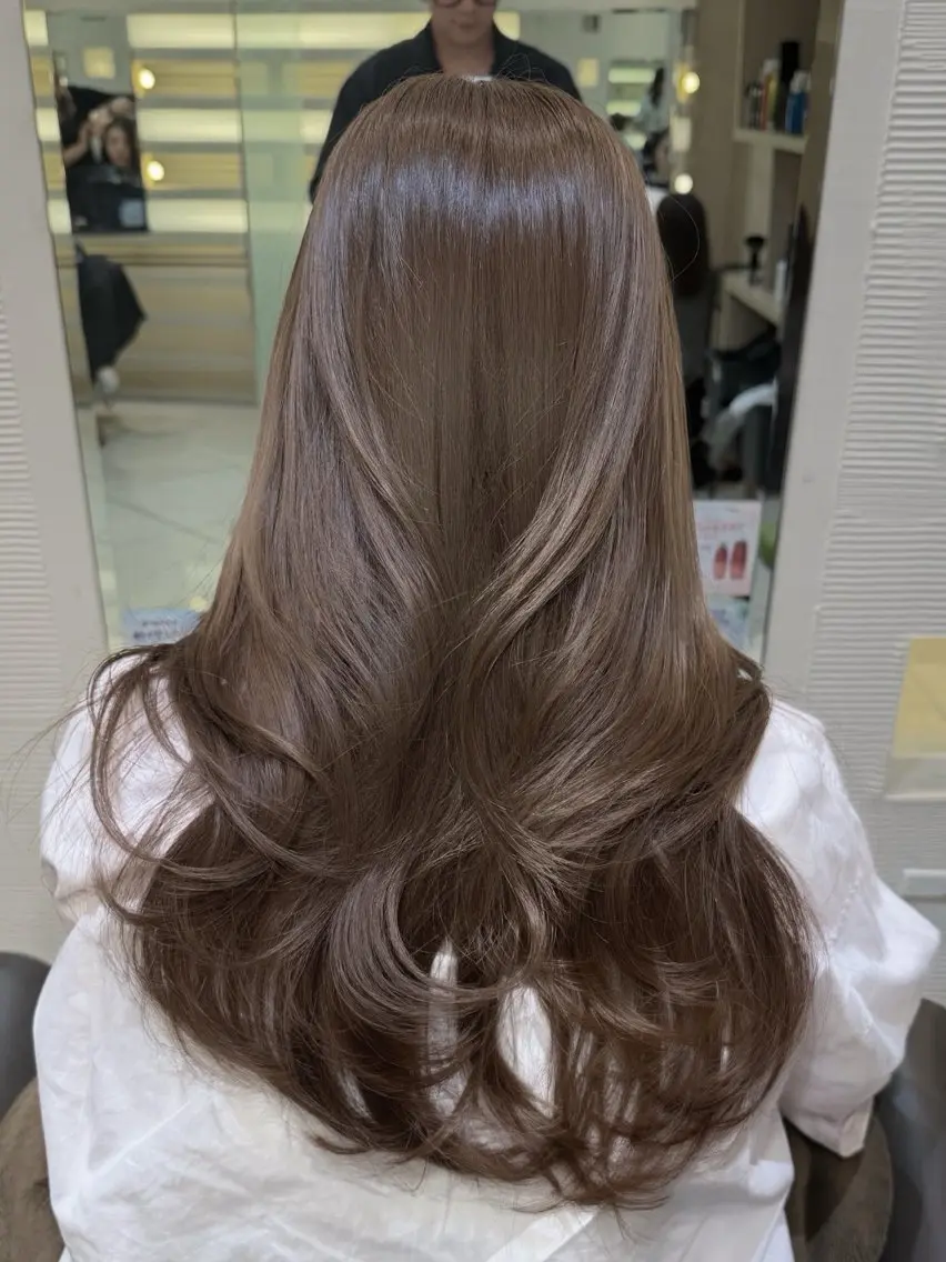 ロング カラー 銀座/透明感カラー/ 艶カラー/えるのヘアスタイル