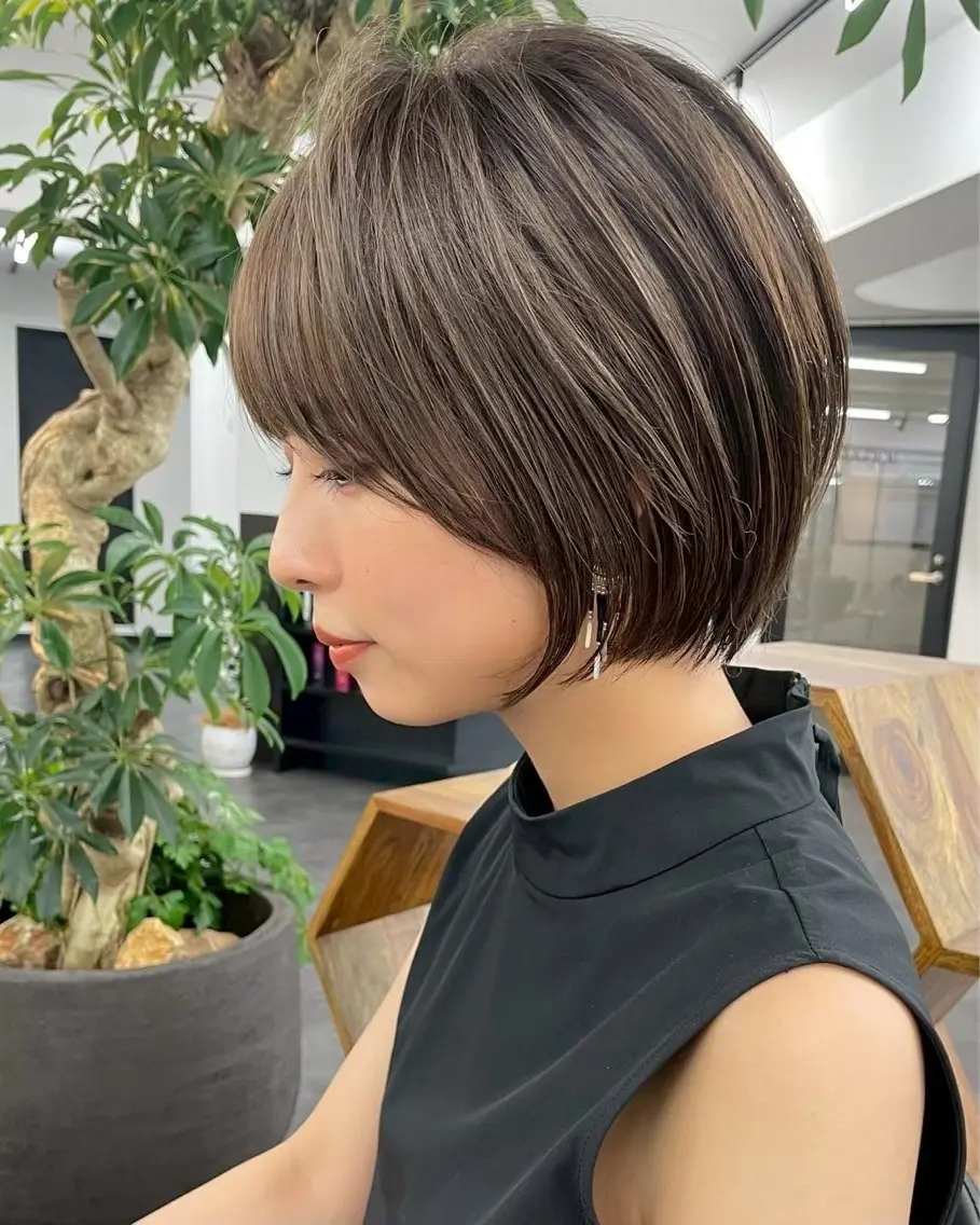 ショート カット トリートメント 市毛 結菜のヘアスタイル