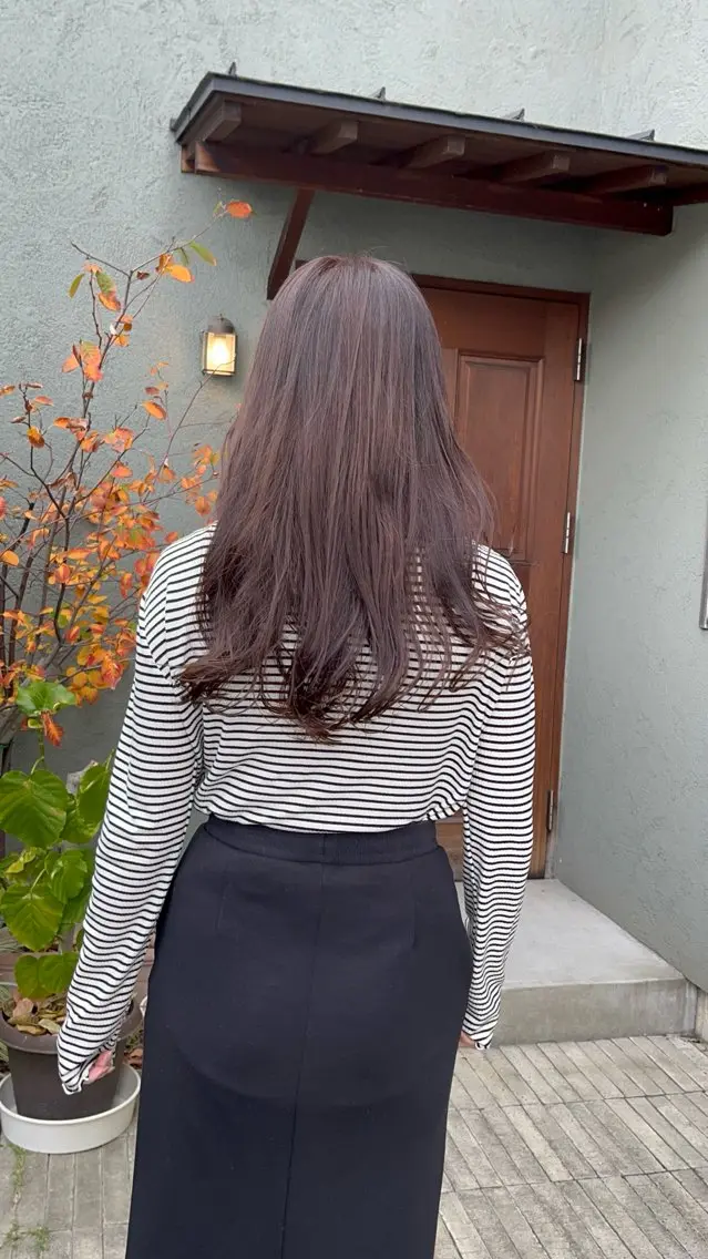 ロング カラー ブラウンカラー フクウラ ミホのヘアスタイル