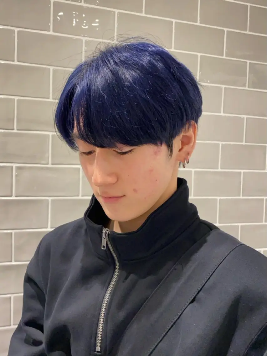 ショート カラー メンズ 🫧新宿 透明感 カラー/サスケ🫧のヘアスタイル