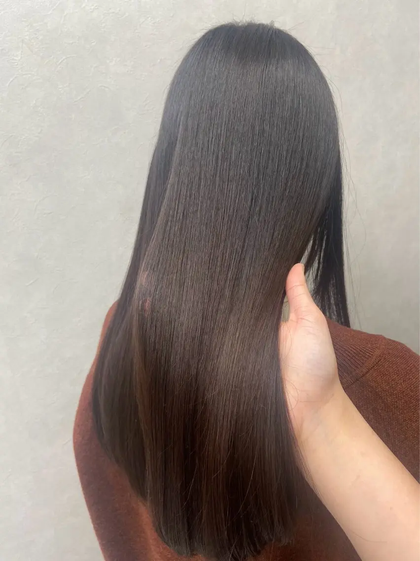ロング 縮毛矯正 トリートメント 福島 あいりのヘアスタイル