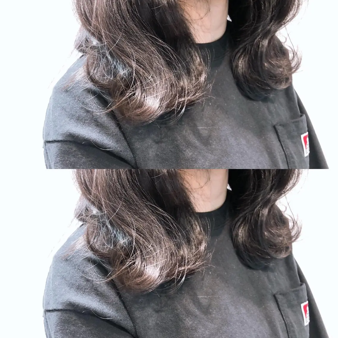 ロング チョコレートブラウン ハイライト ロング トリートメント 池袋髪質改善 タニグチのヘアスタイル
