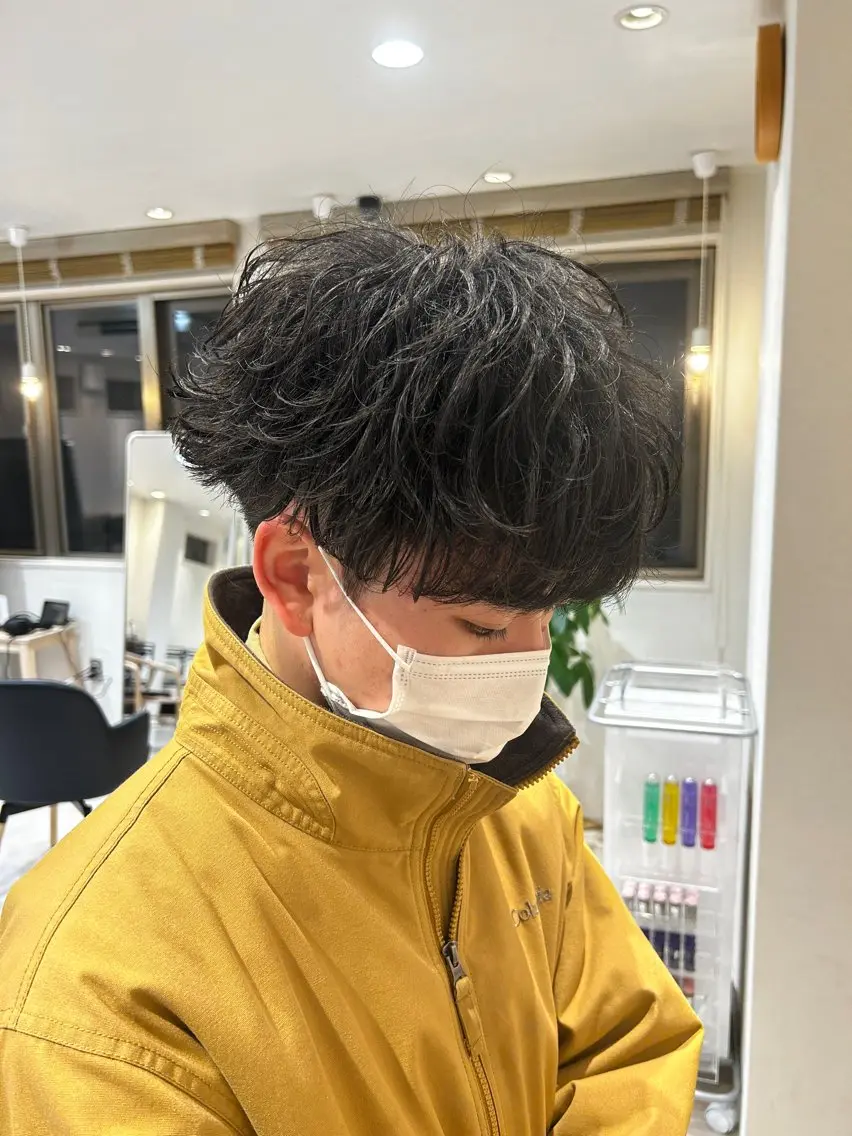 ショート パーマ メンズ メンズパーマ ツイストスパイラルパーマ スパイラルパーマ カット パーマ トリートメント パーマの達人🌀 メンズ特化/壮真のヘアスタイル