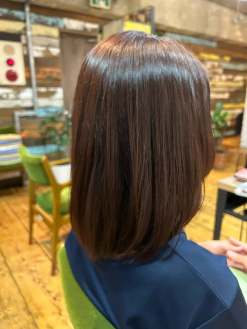 セミロング カラー カット ヘアカラー 三浦義久/仙台/ レイヤーカットのヘアスタイル