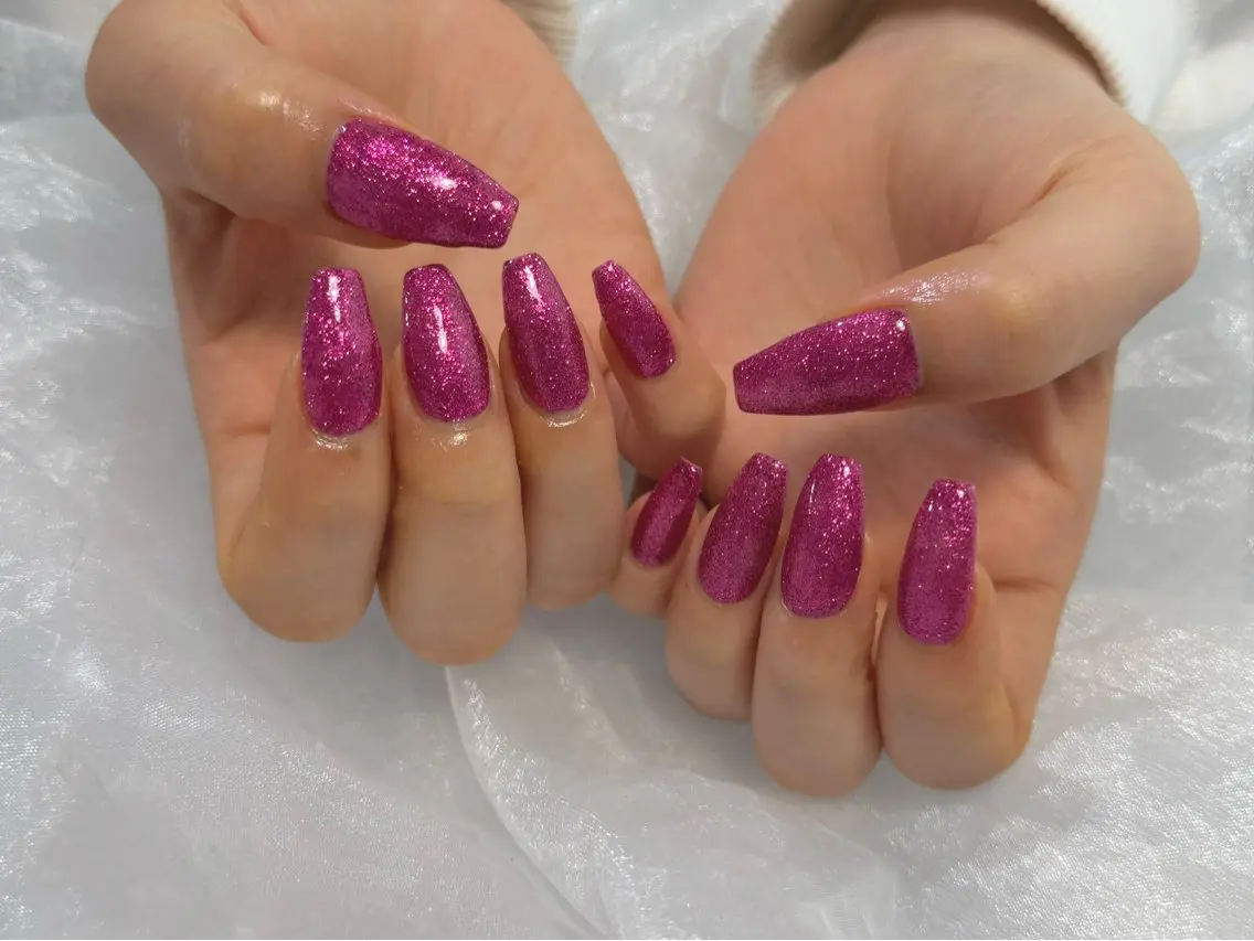 ネイル ラメ(グリッター) ワンカラーネイル ハンドネイル amiLe 🎀yuunaのネイルデザイン