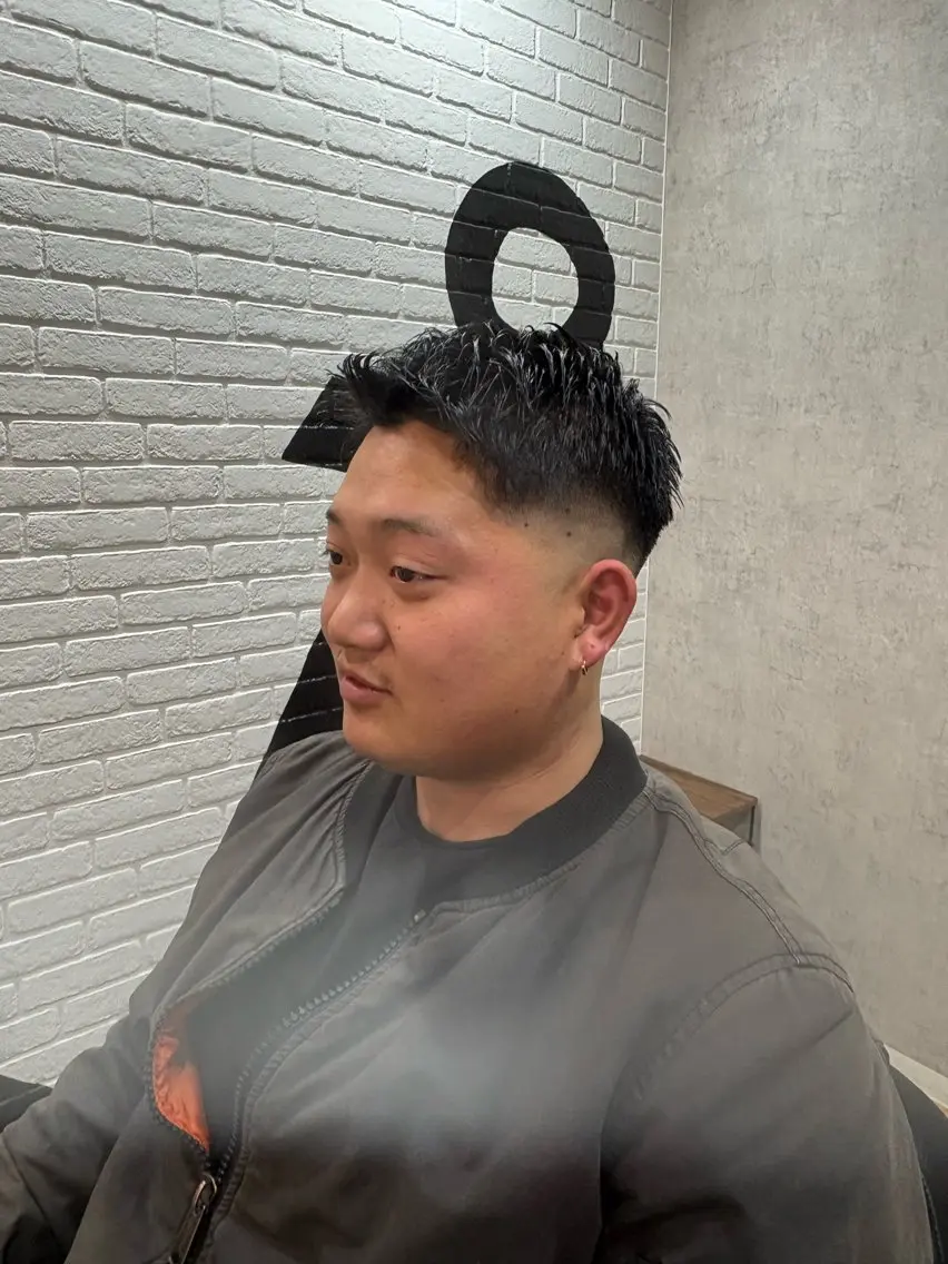 メンズ ビジネス フェードカット 那須 正昭のヘアスタイル
