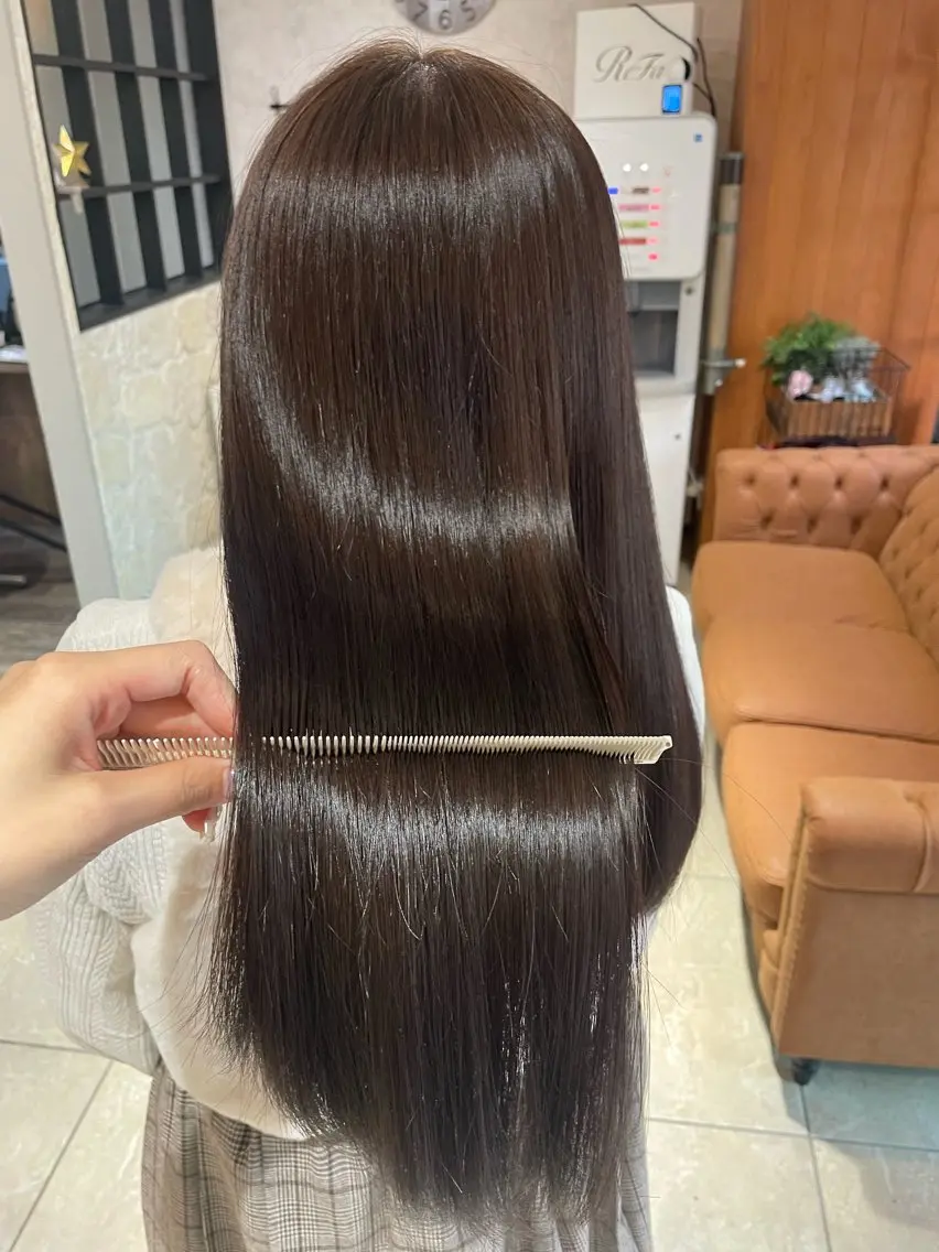 セミロング 髪質改善カラー🫧 横浜/liberteのヘアスタイル