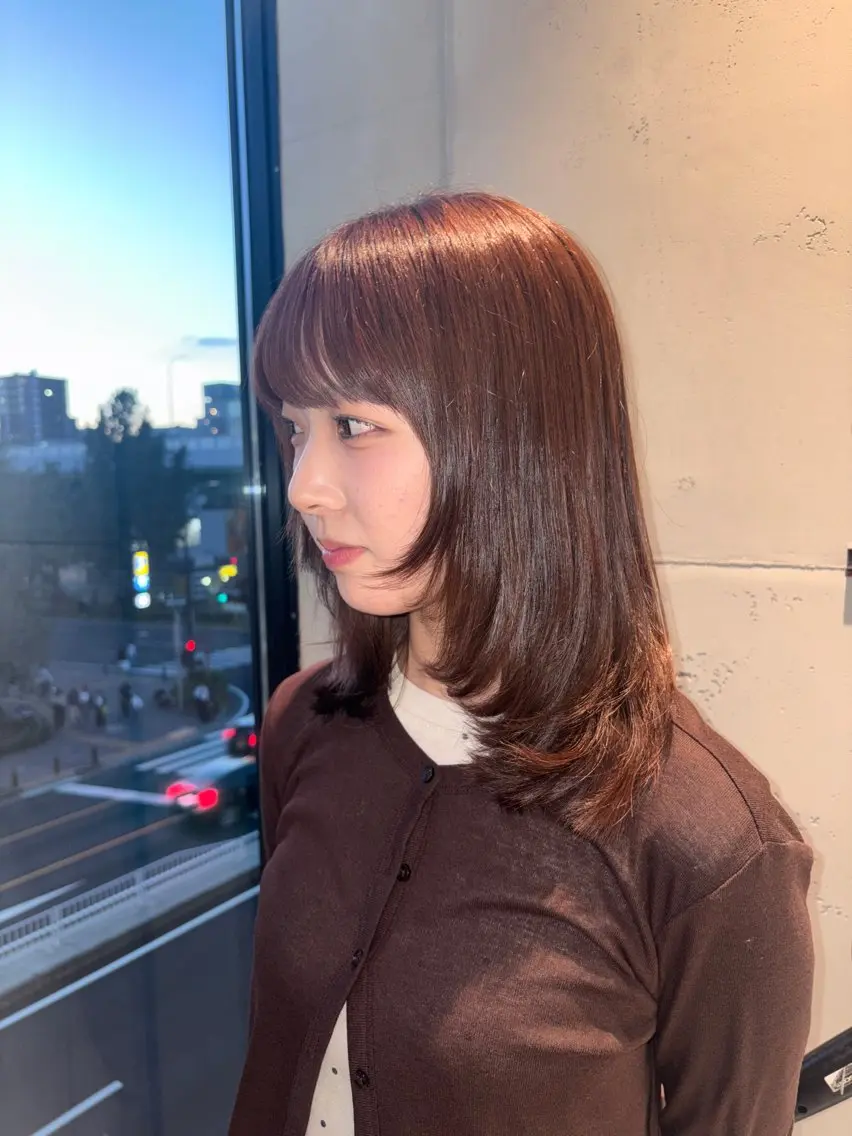 セミロング レイヤーカット カット 宮木 海斗のヘアスタイル