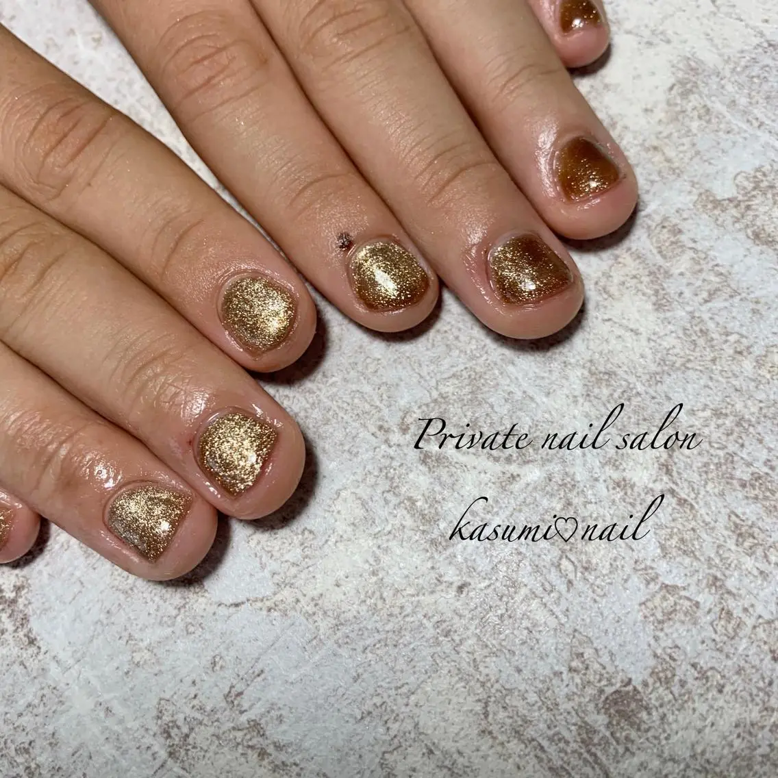 キッズ ネイル アートネイル フットネイル ジェルネイル マグネットネイル 大理石ネイル(マーブル) KASUMI♡ Nailのネイルデザイン