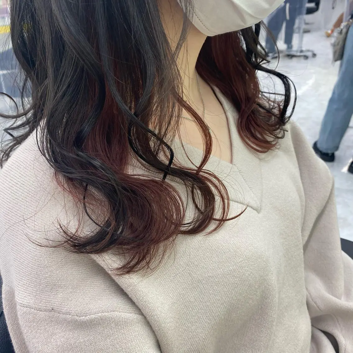 ショート カラー ヘアアレンジ ヘアカラー トリートメント mai🍑暖色カラー /レイヤー💖のヘアスタイル