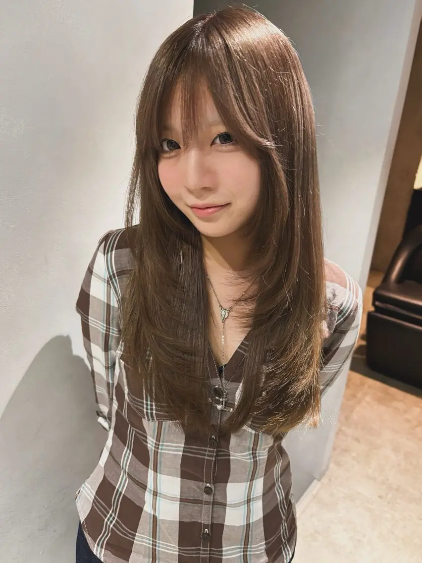 ロング カラー ベージュカラー レイヤーカット カット ヘアカラー トリートメント Juna✂️ レイヤー / ボブのヘアスタイル