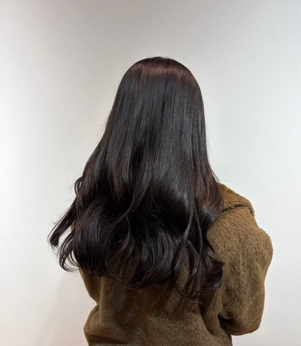 セミロング カラー ベージュカラー 透明感カラー 加藤 千穂のヘアスタイル