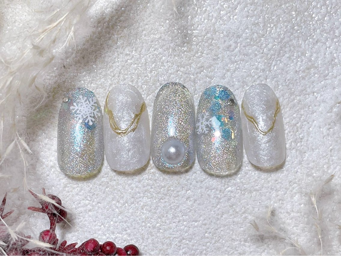 ネイル アニマル柄 オーロラネイル フットネイル フレンチネイル ジェルネイル ハンドネイル kiki nail たまプラーザのネイルデザイン